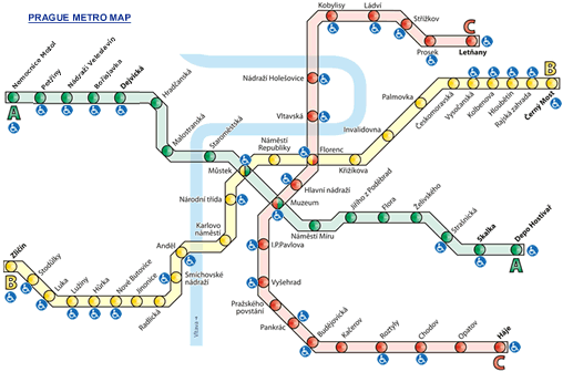 Prague Metro map